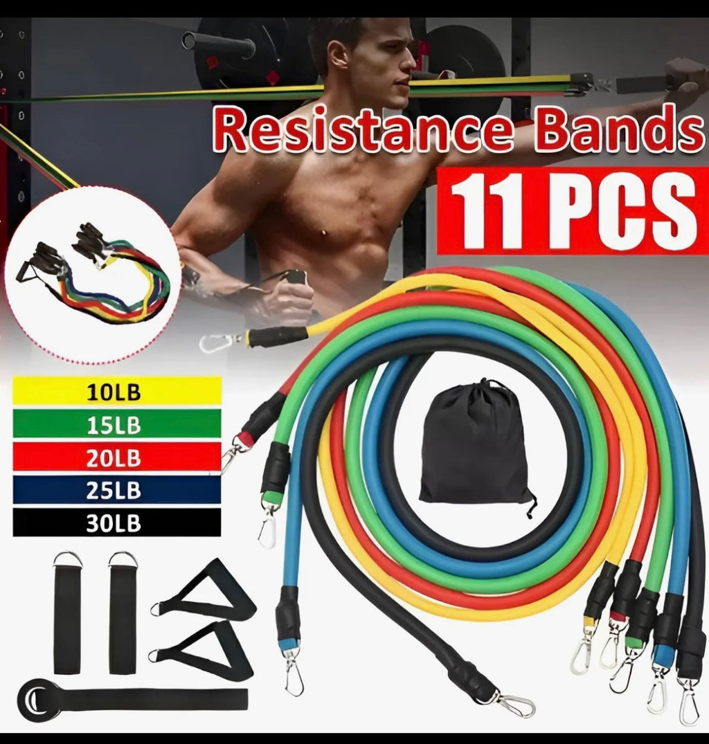 POWER RESISTANCE BAND SET 11 IN 1 JT-003